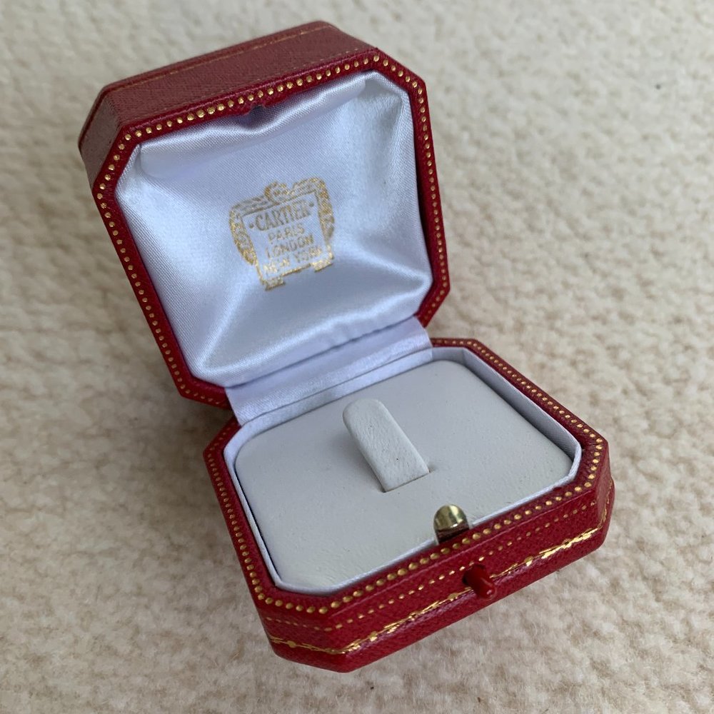 VINTAGE CARTIER Bridal ring twist BOX